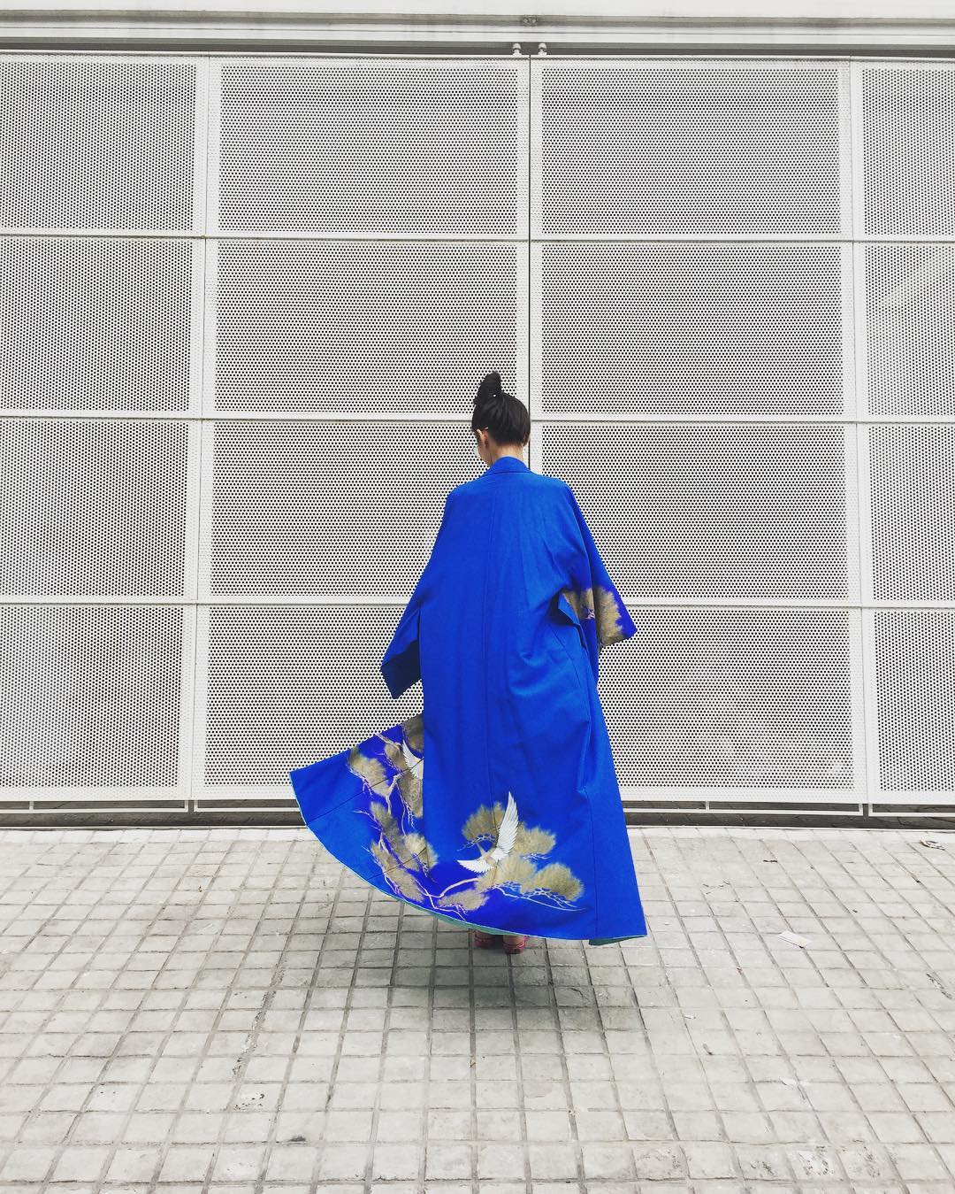 Customer wearing Sumo Vintage